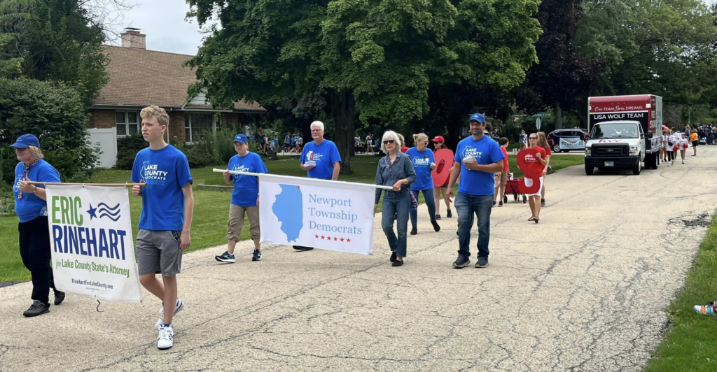 Newport Township Democrats in a parade