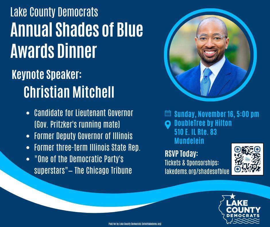 Annual Shades of Blue Awards Dinner - Keynote Speaker: Christian Mitchell